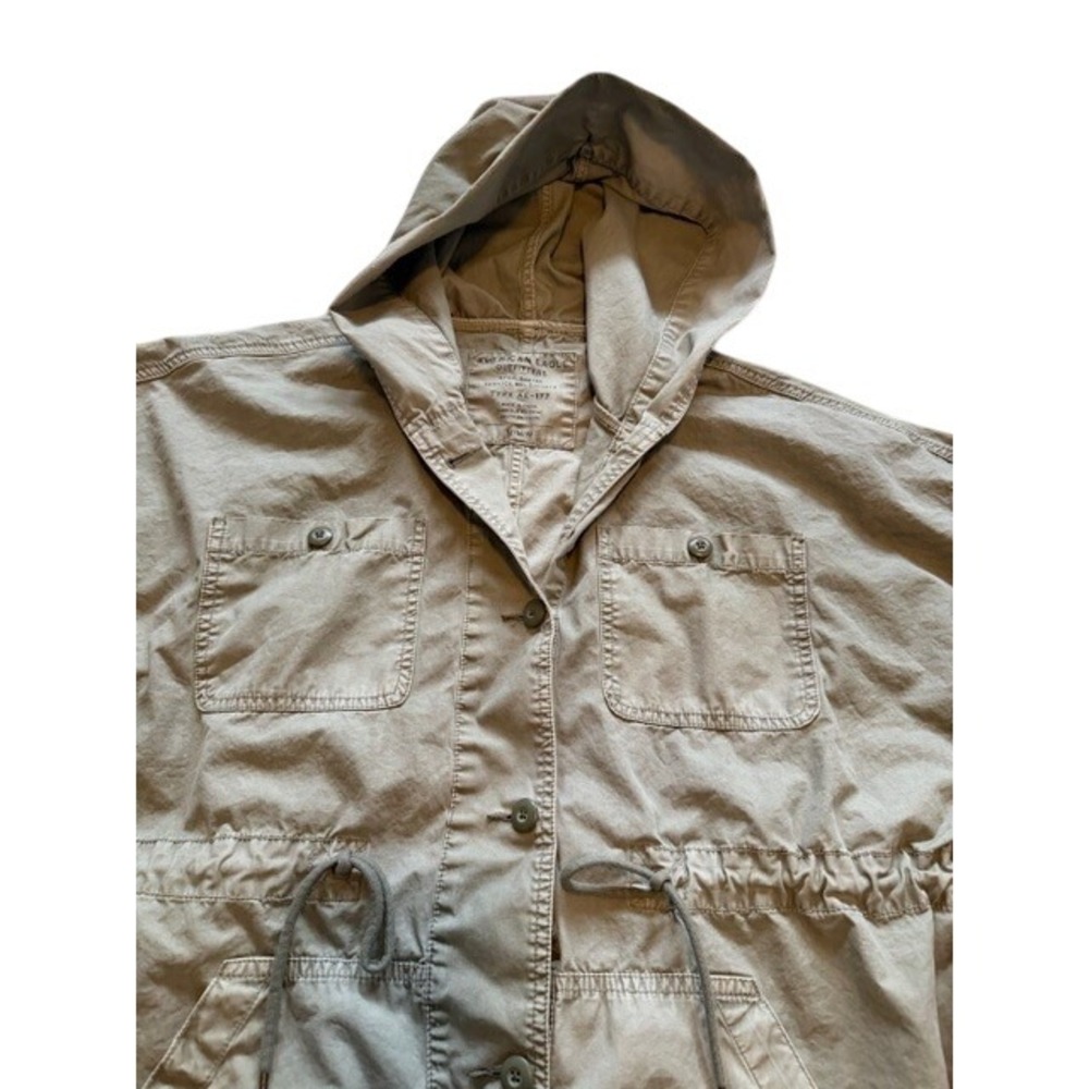 American Eagle‎ Outfitters Olive Green Hooded Utility Jacket Size M EUC - Picture 5 of 7